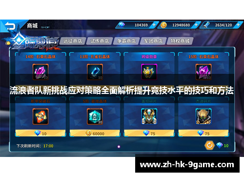 流浪者队新挑战应对策略全面解析提升竞技水平的技巧和方法